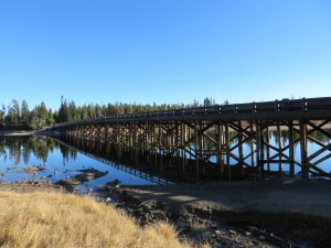 In the '60s, people stood literally shoulder to shoulder here, fishing for trout. Mike's bridge #2